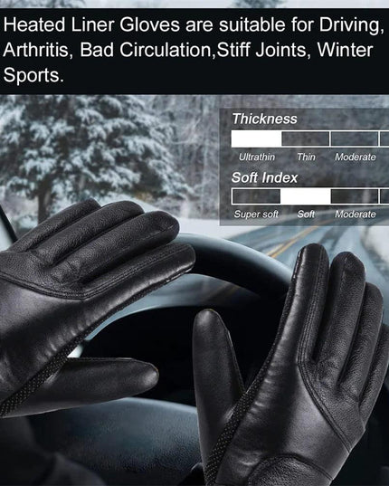 Electric USB Heated Gloves Winter Warming Thermal Ski Snow Hand Warm Windproof