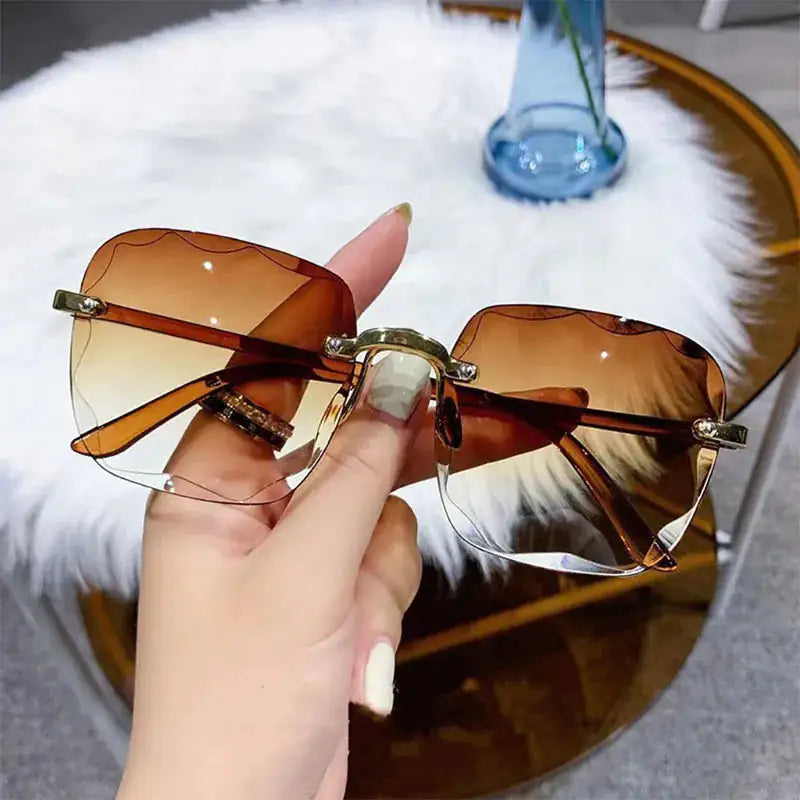 Borderless Square Sunglasses for Women