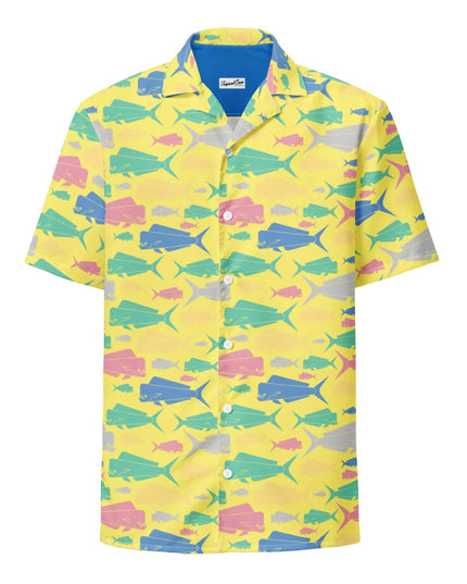 Dorado Fish Island Button Down Hawaiian Shirt - Coastal Summer 2024 Collection