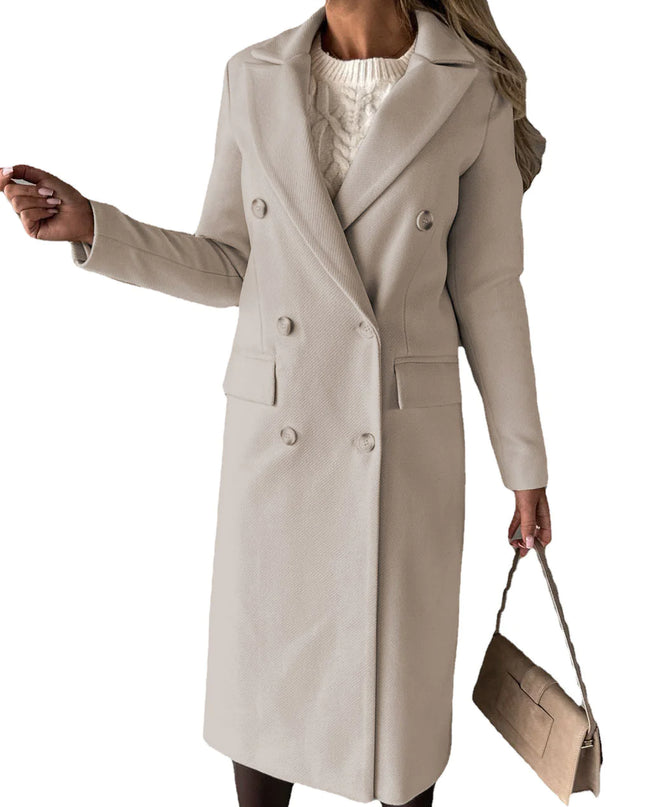 Double-Breasted Long Coat