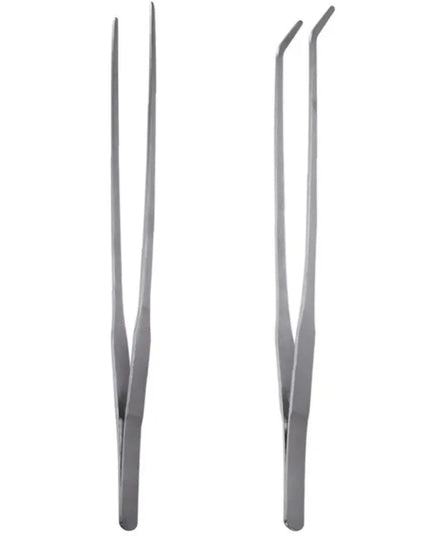 Curved Aquarium Tweezers - Stainless Steel