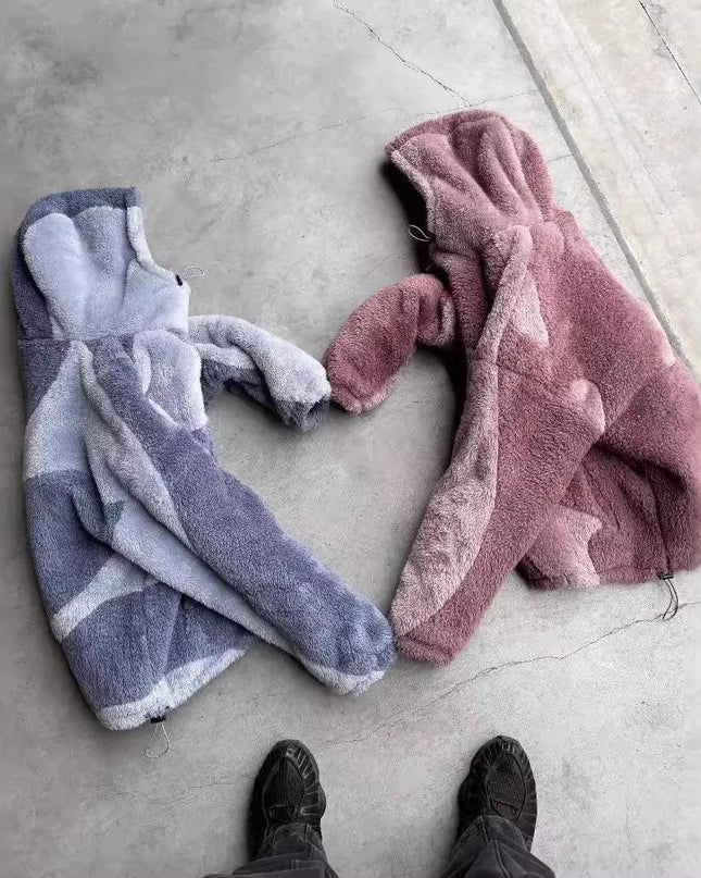 Lambswool Fluffy Zip Jacket