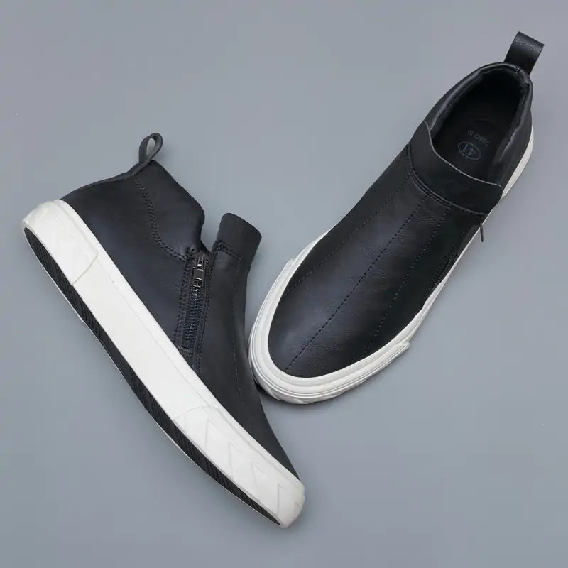 Vulcanized Leather Loafer Shoes