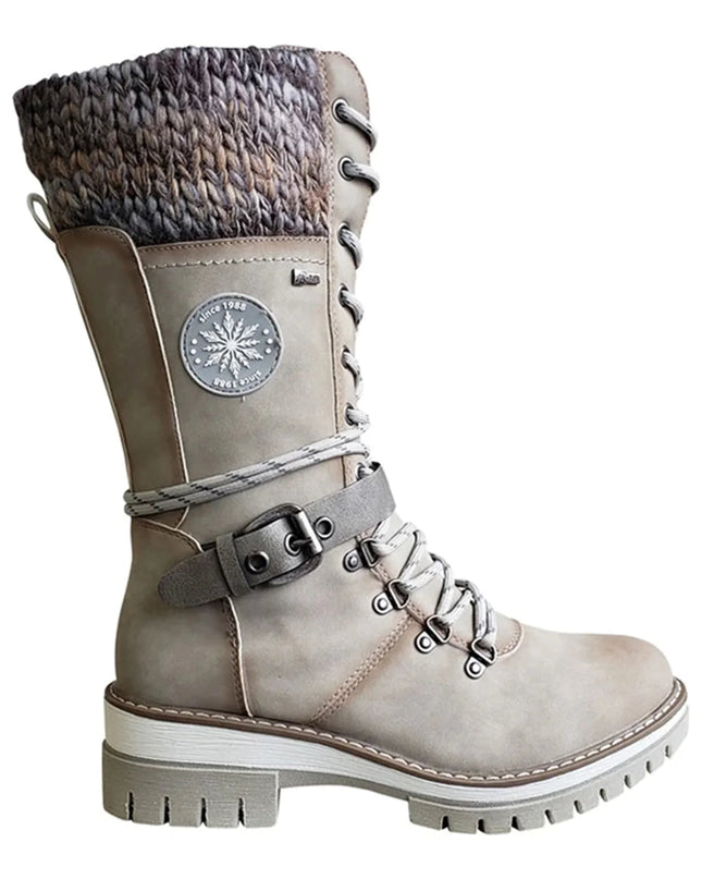 Cozy Stride Wool-Stitched Martin Boots