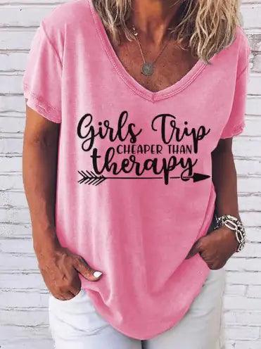 Girl's Trip Therapy Tee