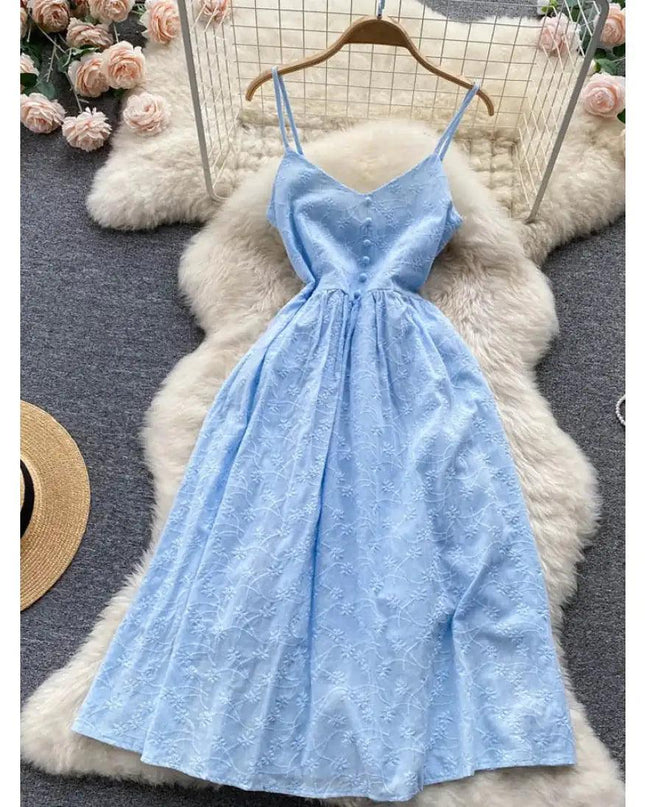 Elegant Spaghetti Strap Dress