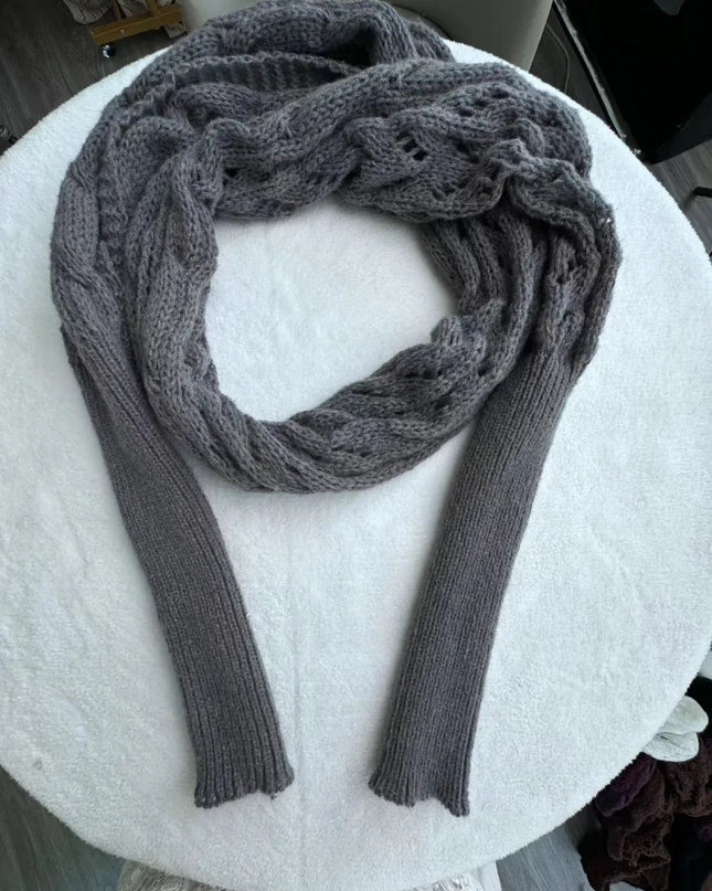 Knitted Double Sleeve Shawl