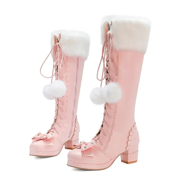 High Boots Winter Warmer Fur Boots