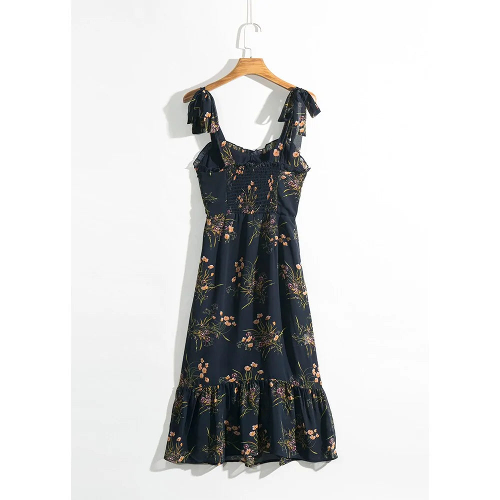 Elegant Vintage Floral Dress