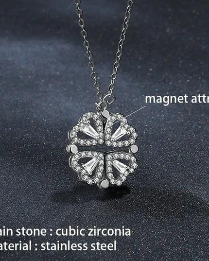 Flower Magnetic Attract Together Necklace