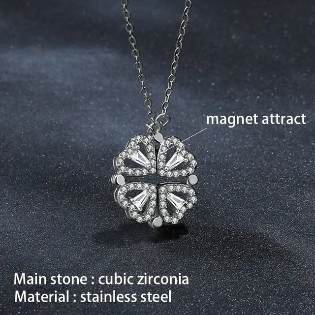 Flower Magnetic Attract Together Necklace