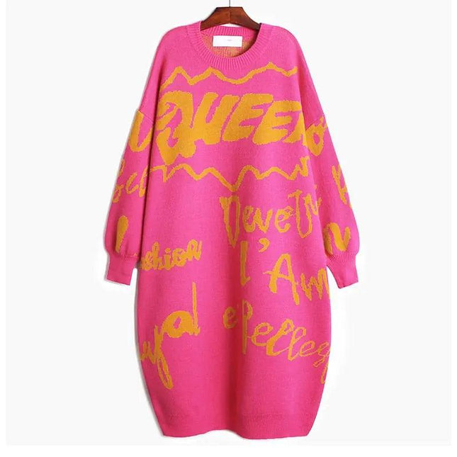 Queen Grafitti Sweater Dress