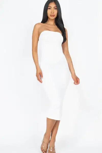 BANDEAU STRAPLESS DRESS