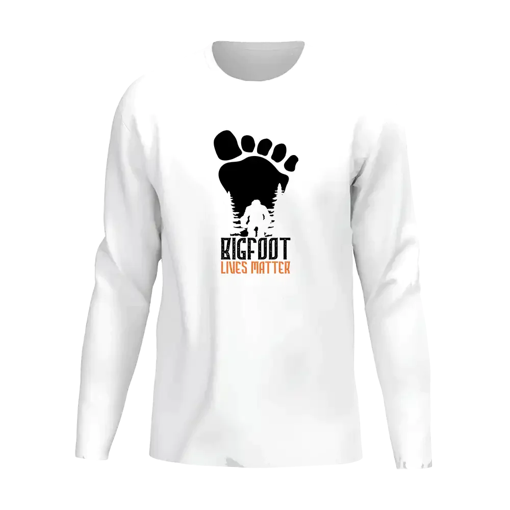 Bigfoot Lives Matter Men Long Sleeve Shirt