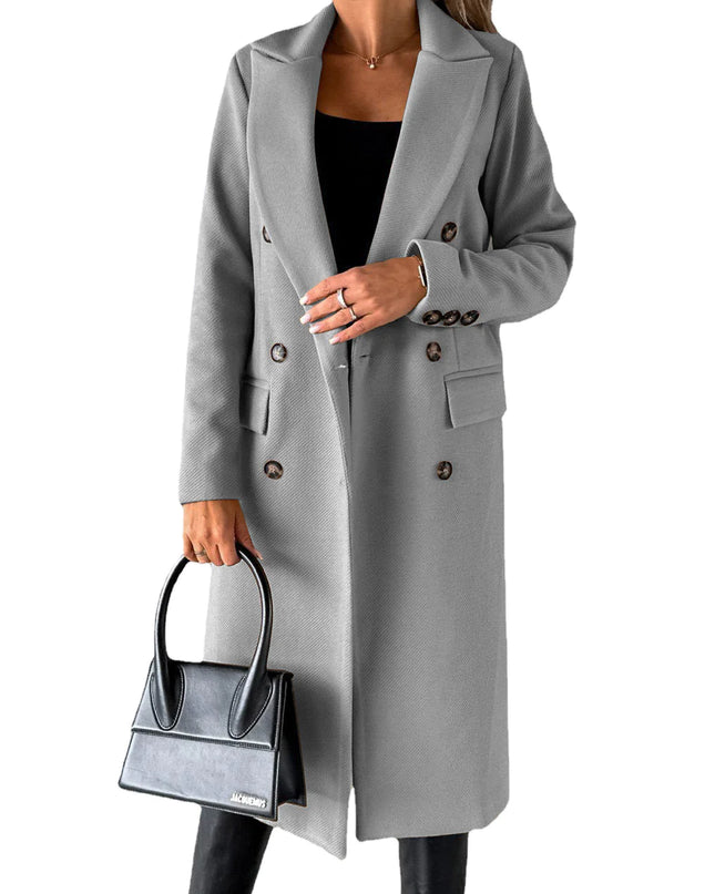 Double-Breasted Long Coat