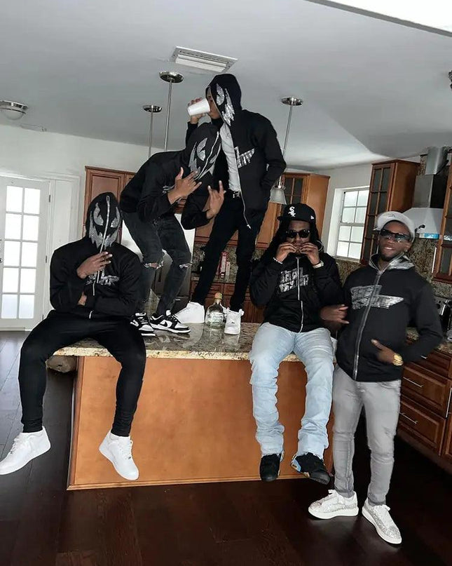 Rhinestone Skeleton Hoodies