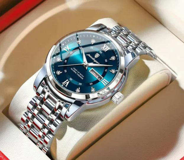 Waterproof Men's Double Calendar Luminous Quartz Watch