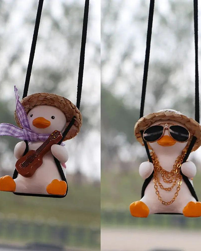Car Pendant Cute Swinging Duck