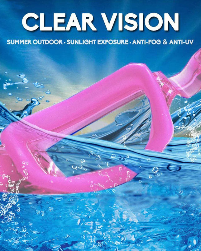 Clear Comfortable Swimming Goggles UV- Anti-Fog Swim Glasses Mirror Adult & Kids