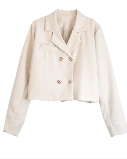 New Korean Version Versatile Casual Short Loose Long-sleeved Suit