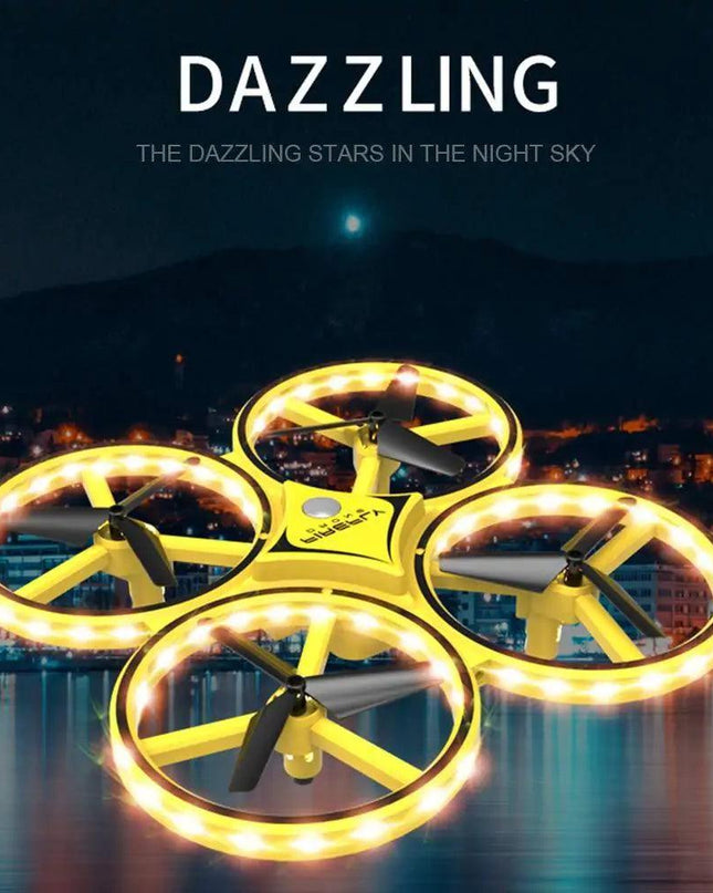 Dazzling Mini Helicopter UFO RC Drone Toy