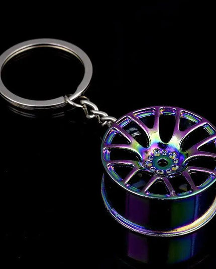 Wheel Rim Hub Tuning Keychain
