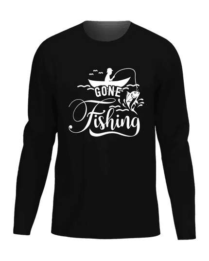 Gone Fishing Men Long Sleeve Shirt