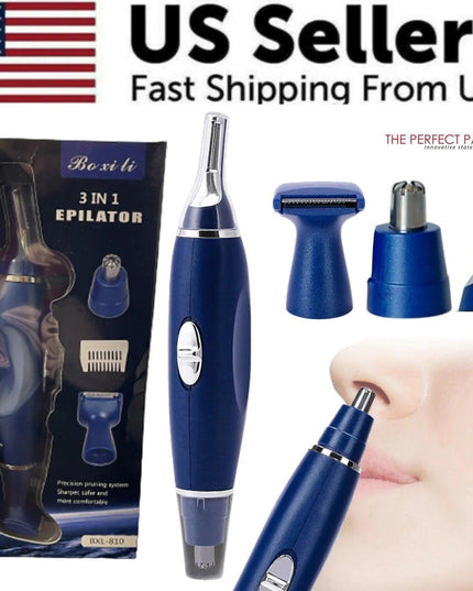 Electric Ear Beard Nose Hair Trimmer Eyebrow Mustache Remover Shaver Clipper New