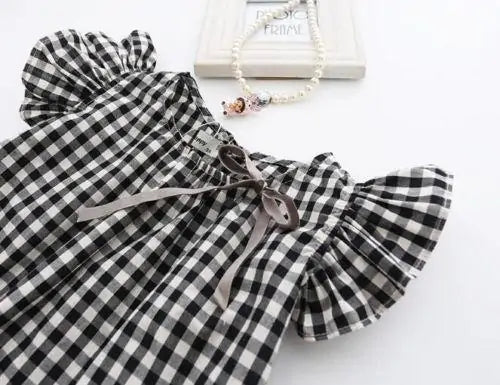 Ruffle Plaid Dress