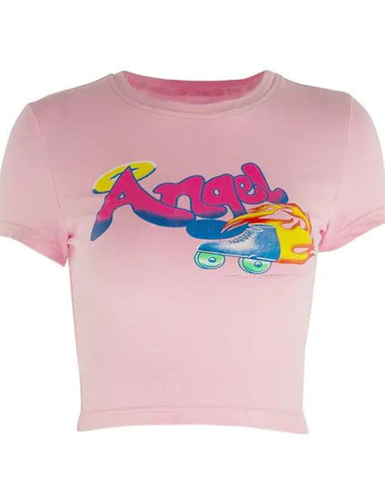 Angel Letter Printed Tees