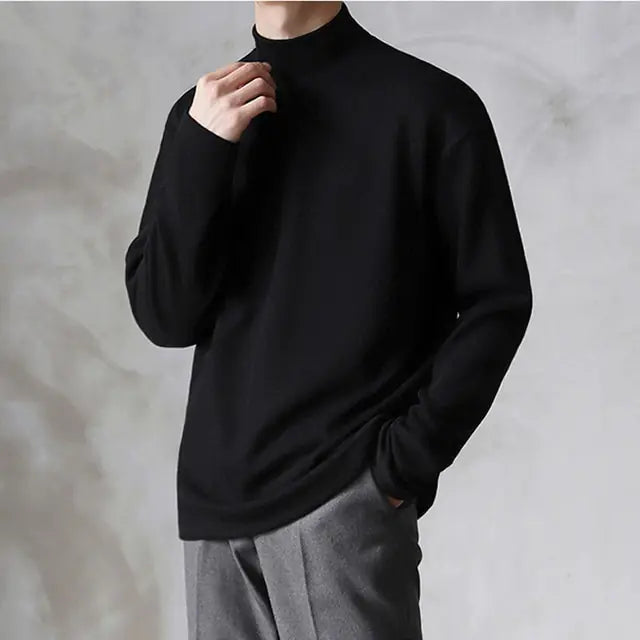 Casual Velvet Turtleneck Loose Sweater