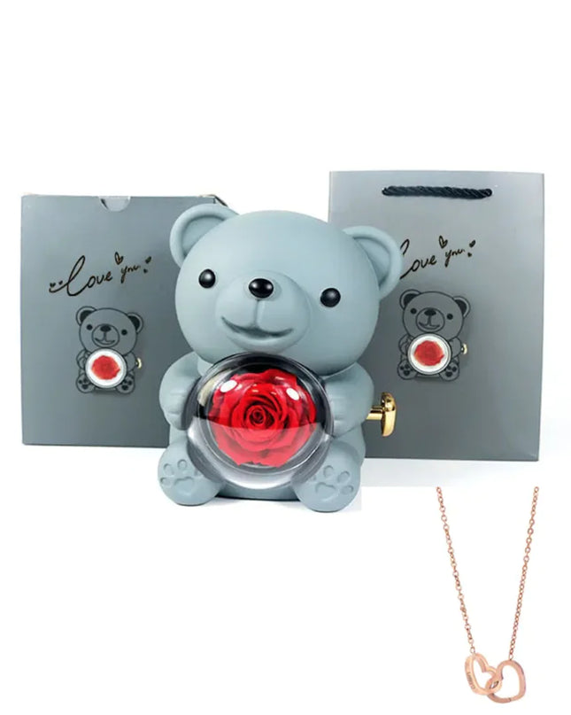 Personalized Double Heart Name Necklace