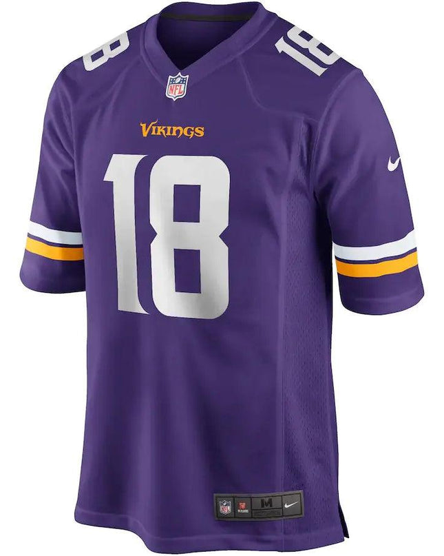 Men’s Minnesota Vikings Justin Jefferson Purple NFL Jersey