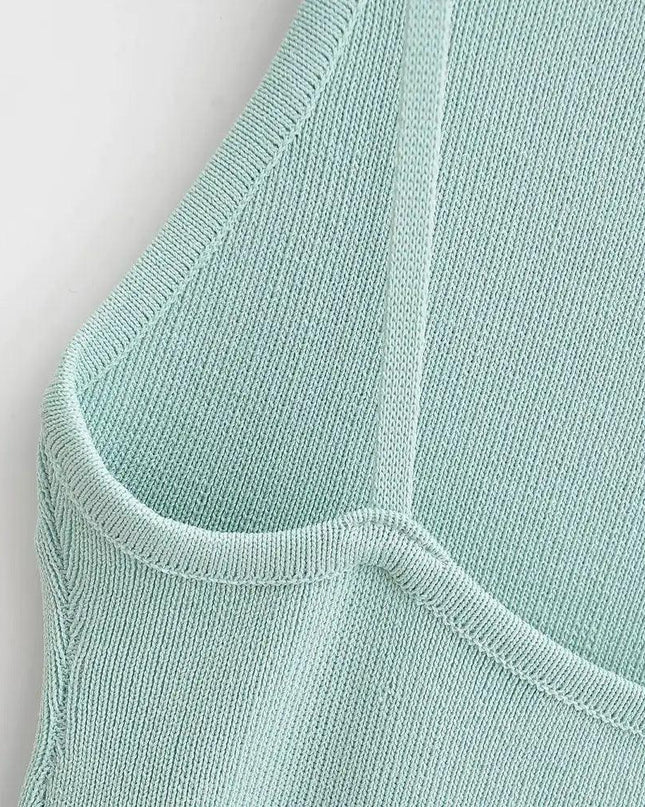 Fitted Knit Midi Dress