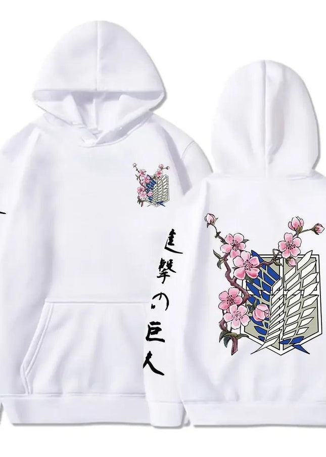 Attack On Titan Wings Of Liberty Sakura Graphic Hoodies