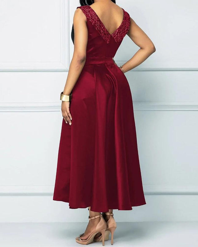 Vintage Elegant Sleeveless Dress