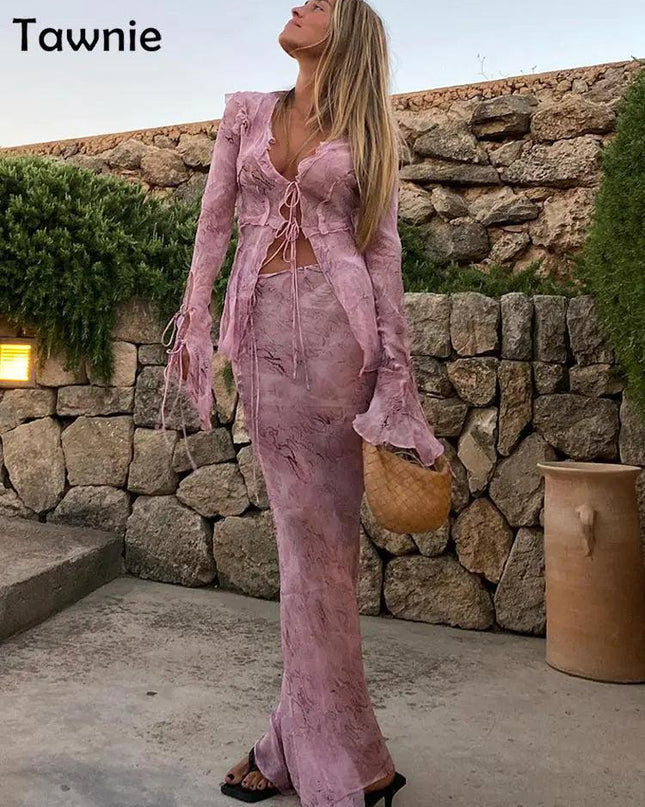 See Through Dress Sets