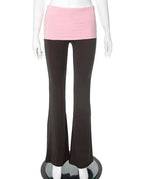 Brown Pink Contrast Color / XL