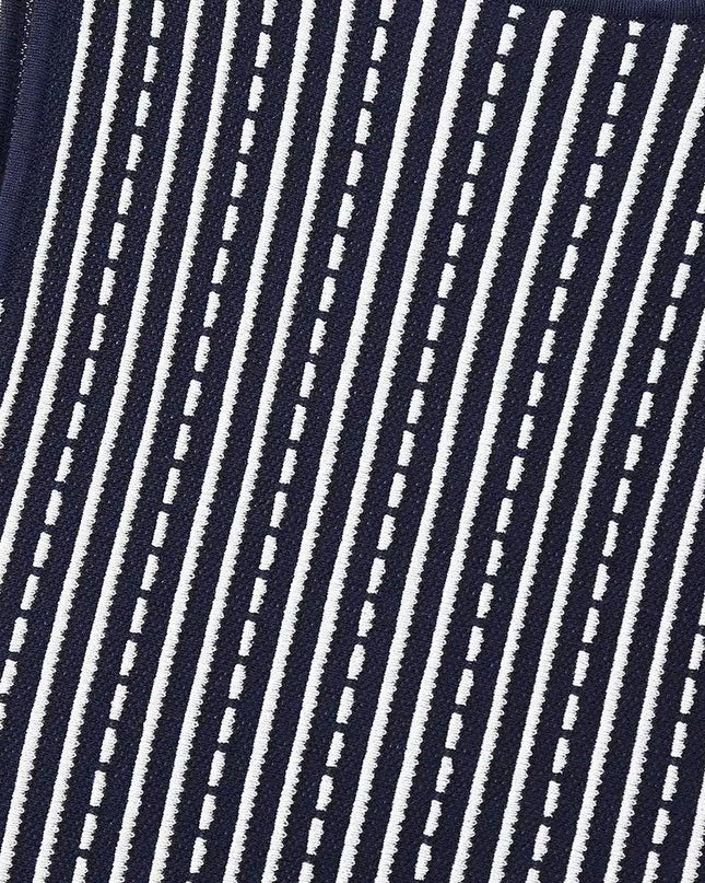 Striped Knit Mini Dress