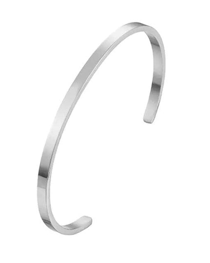 Unisex Stainless Steel Bangle Bracelet