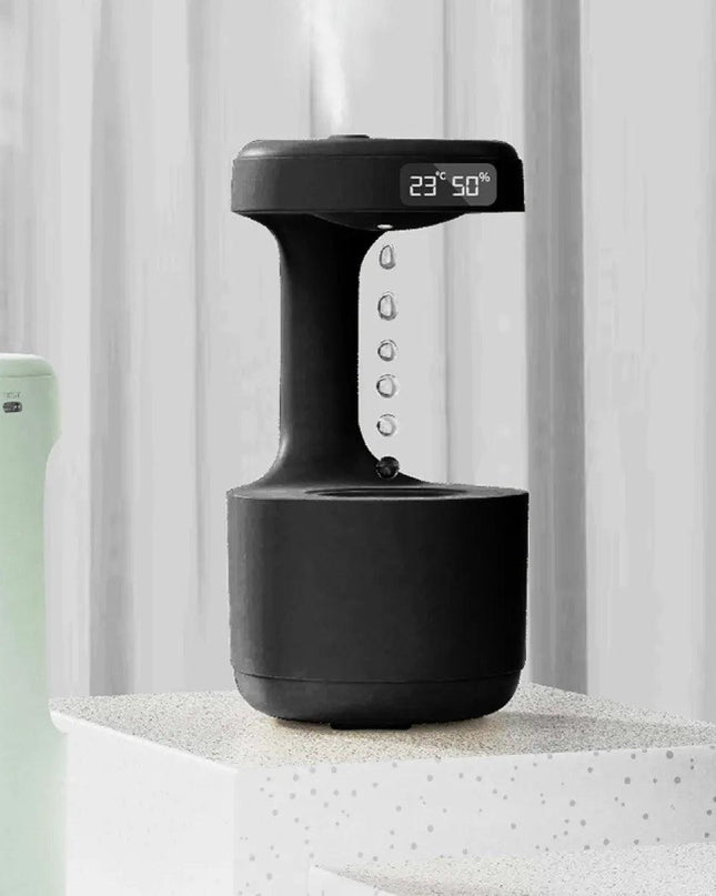 Anti-Gravity Humidifier with Clock & Aroma Diffuser