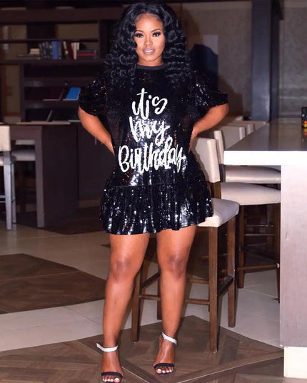 Sequined Birthday Dress