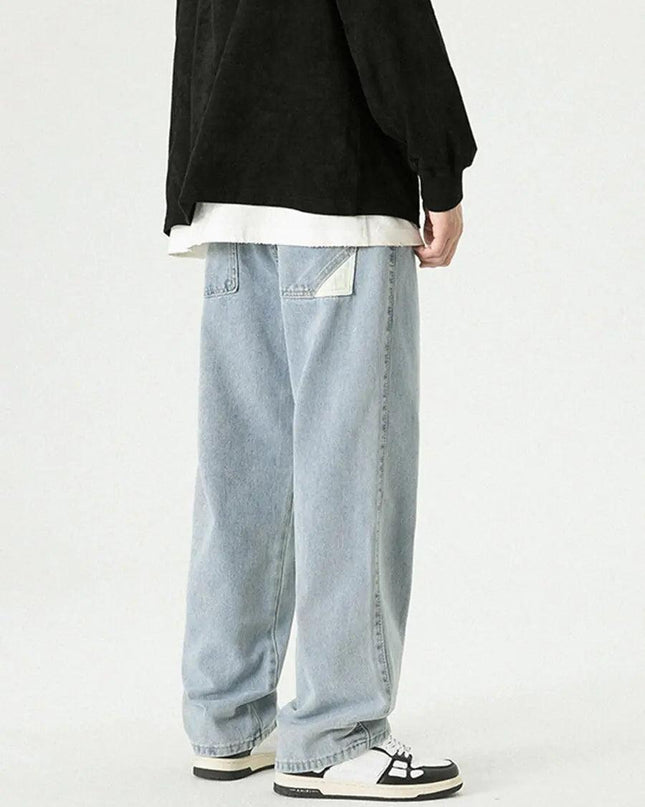 Retro Loose Straight Wide Leg Pants