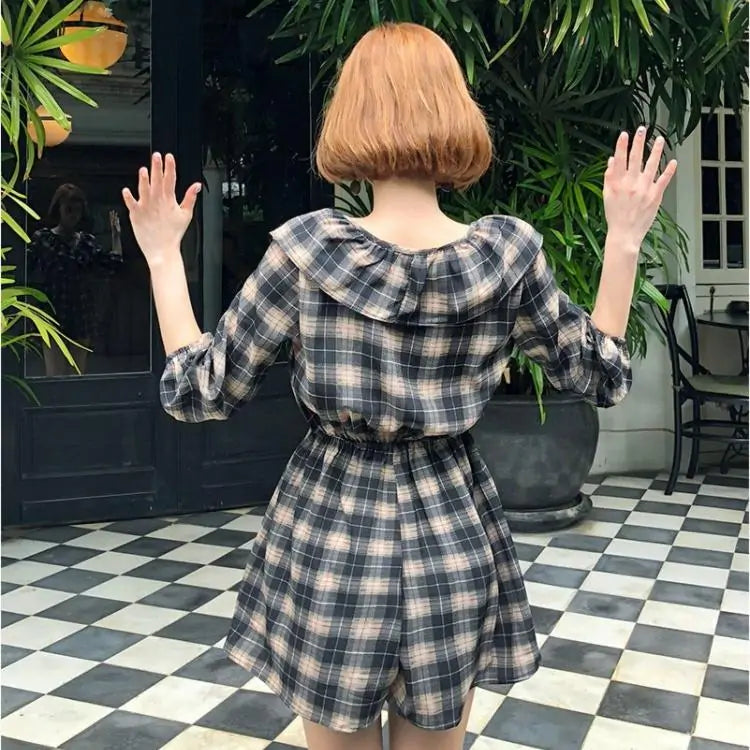 Checkered Plaid Dress