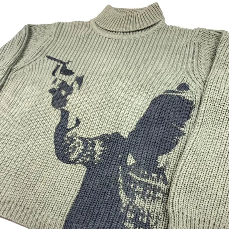 Vintage Knit Turtleneck Sweater