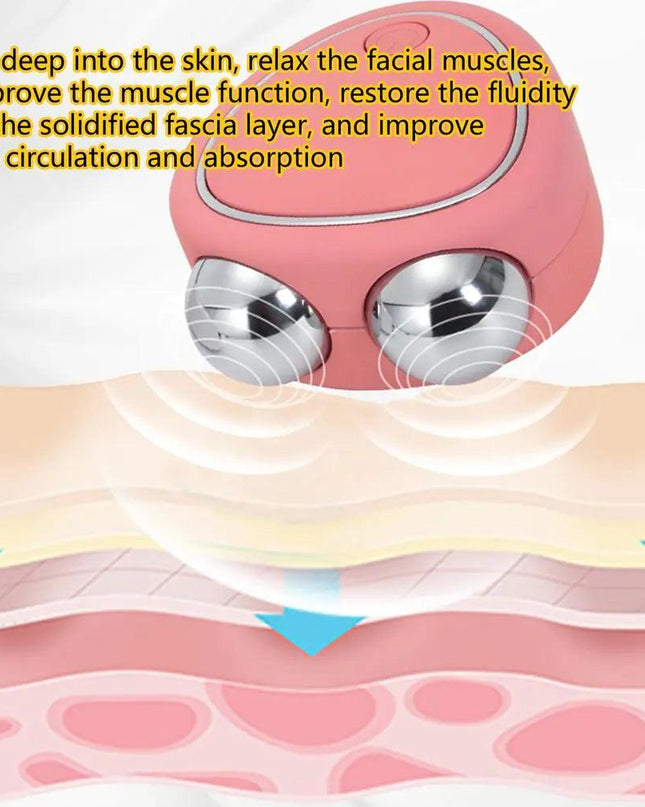 Facial Lifting Microcurrent Roller Face Massager
