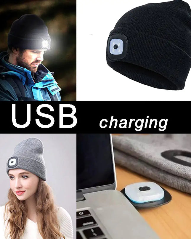 LED Lighted Beanie Cap