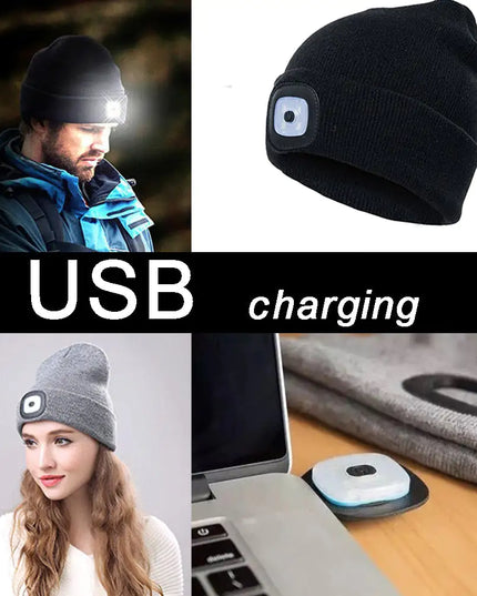LED Lighted Beanie Cap