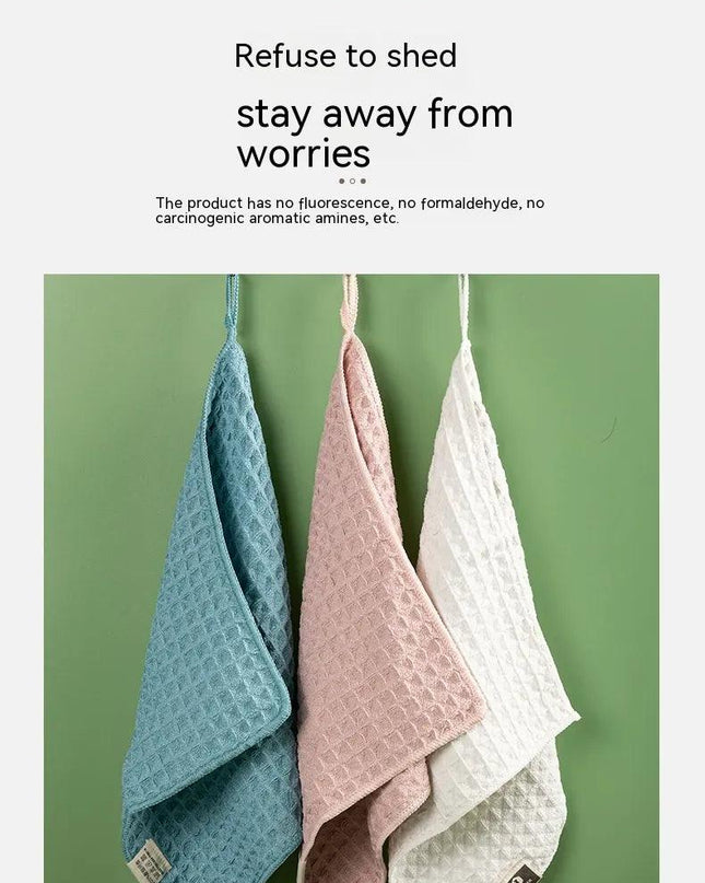 Microfiber Skin-friendly Non-lint Waffle Microfiber Towel