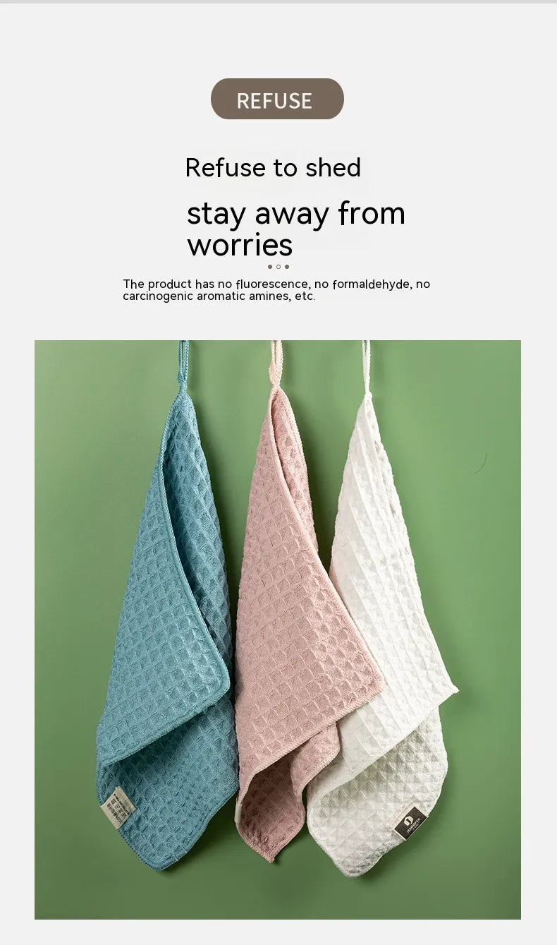 Microfiber Skin-friendly Non-lint Waffle Microfiber Towel